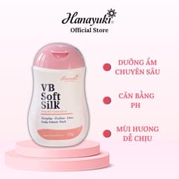 Thumbnail Dung Dịch Vệ Sinh Phụ Nữ VB Soft Silk Chính Hãng – Hana Soft Silk Hanayuki Chính Hãng Giúp Khử Mùi Vùng Kín 150g VS02 2