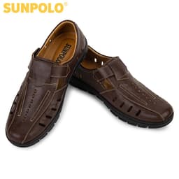 Thumbnail Giày rọ nam Da bò SUNPOLO thoáng khí chống hôi chân STA681 4