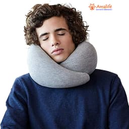 Thumbnail Gối Ngủ Văn Phòng Du Lịch Thông Minh Từ Chất Liệu Memory Foam Chính Hãng Amalife mi01 1