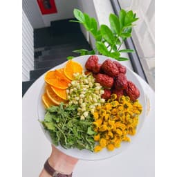 Thumbnail Trà detox trái cây (gồm táo đỏ, cam thái lát, hoa nhài, cỏ ngọt, hoa cúc) Gói 10gr 3