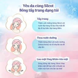Thumbnail Bông trang điểm (bông tẩy trang) Silcot 82 miếng/hộp 3