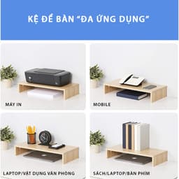 Thumbnail Kệ Màn Hình Để Bàn Làm Việc Đơn Giản SIB Decor KDB23 3