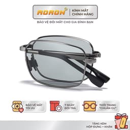 Thumbnail Kính Mát Nam Thời Trang, Mắt Vuông Tròng Phân Cực Đổi Màu Chống Lóa Ngày Đêm, Gọng Kính Gập Tiện Lợi AK026 - AORON 1