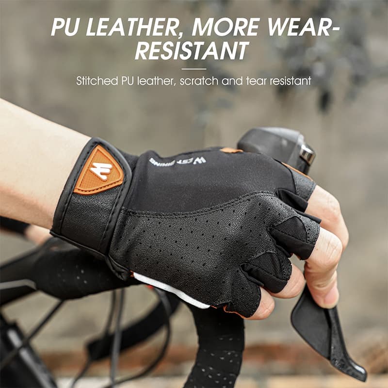 Ảnh Găng tay thể thao WEST BIKING nửa ngón chống sốc chống trượt thoáng khí thời trang xuân thu 3