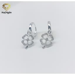 Thumbnail Bông tai bạc Ý 925 Huệ Ngân - Cỏ 4 lá may mắn RYE140447 2