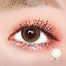 Thumbnail Kính áp tròng xám tây tự nhiên Funkie thương hiệu Angel Eyes | Lens cận màu xám đường kính nhỏ GDia 12.8mm có độ cận 0-8 4