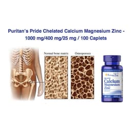 Thumbnail Viên uống Canci tổng hợp giúp tăng chiều cao - Puritan's Pride Chelated calcium magnesium zinc 100v 3