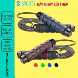Thumbnail Dây nhảy dây giảm cân SPORTY tập thể thao TS36 thể lực giảm cân giảm mỡ bụng, lõi thép siêu bền 2