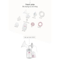 Thumbnail Bộ Phụ Kiện Tiêu Chuẩn Dành Cho Máy Hút Sữa Spectra (Phễu Size 16/20/24/28) 2