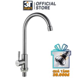 Thumbnail Vòi rửa chén bát lạnh cao cấp inox 304 xoay 360° C'MON VBL-02 + TẶNG vòi điều hướng 360° 1
