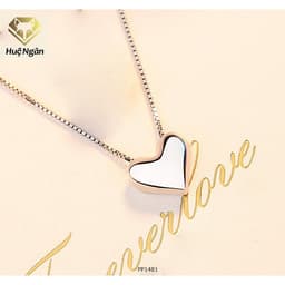 Thumbnail Dây chuyền bạc 925 Huệ Ngân - Tim phồng xinh xắn PP1481 3