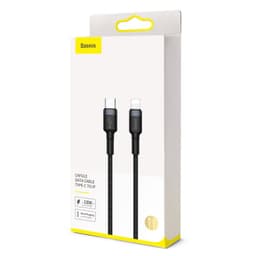 Thumbnail Cáp sạc Typec to IP PD20W 3.0A Baseus Cafule Cable dùng cho iP6/7/8/10/11/12/13/14 Sạc nhanh và truyền dữ liệu 4