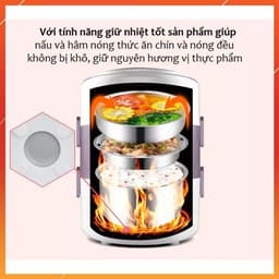 Thumbnail Hộp Đựng Cơm 3 Tầng Có Lõi Hâm Nóng – Bán Thêm Túi Giữ Nhiệt Hộp Cơm Văn Phòng Chính Hãng Amalife 4