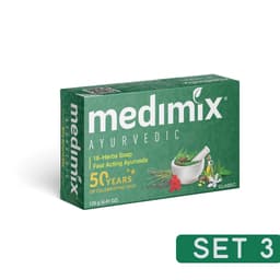Thumbnail Set 3 Xà Phòng Medimix 18 Loại Thảo dược Ayurveda Tác Động Nhanh 125g/bánh 1