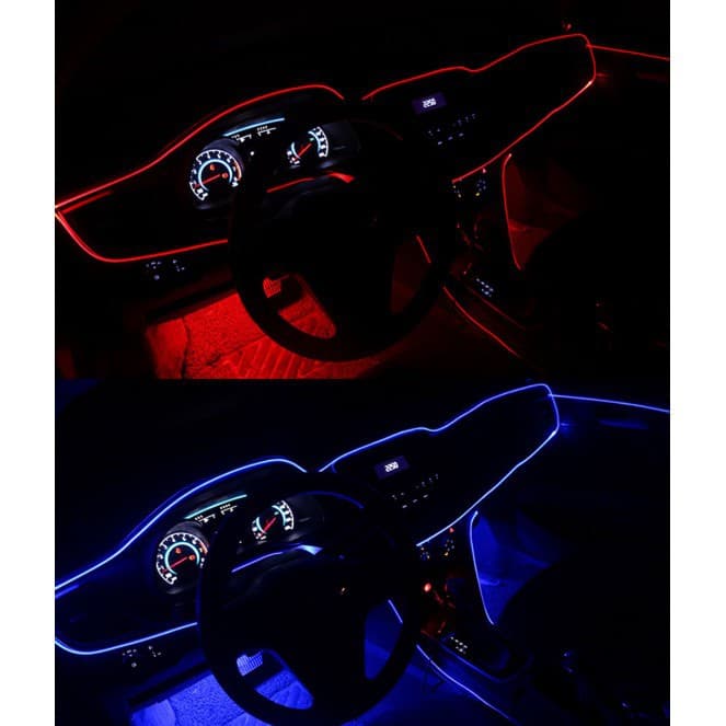 Ảnh Dây Đèn LED Lymoyo 1m/2m/3m/5m Dùng Để Trang Trí Nội Thất Xe Hơi 2