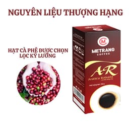 Thumbnail Cà phê Arabica Robusta (AR), cà phê pha phin nguyên chất - MêTrang Hộp 250g rang xay hút chân không 3