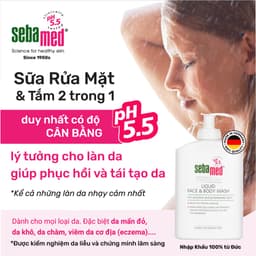 Thumbnail Sample Sữa rửa mặt và tắm toàn thân cho da nhạy cảm Sebamed pH5.5 - 10ml 2