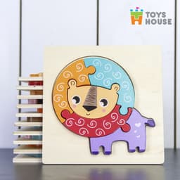 Thumbnail Đồ chơi ghép hình gỗ 3D ToysHouse nhân vật hoạt hình ngộ nghĩnh, màu sắc đa dạng 2