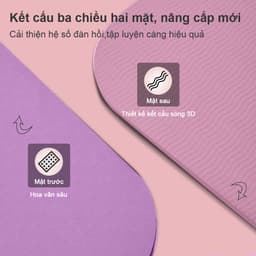 Thumbnail OneTwoFit thiện với môi trường Thảm Tập Yoga Định Tuyến TPE cao cấp tặng kèm túi đựng - 2 Lớp 6-8mm 4