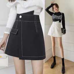 Thumbnail Quần giả váy, chân váy chỉ nổi silive có quần lót trong kiểu dáng trẻ trung năng động 1