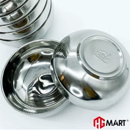 Thumbnail Bộ 10 Bát Trơn Inox cách nhiệt chống nóng thương hiệu Hoàng Gia 2