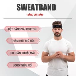 Thumbnail Băng đô thể thao ,rửa mặt, cài tóc GoodFit chất vải cotton mềm mại, thấm hút mồ hôi GF802SB 2