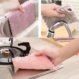 Thumbnail Combo 10 Khăn Lau Bát Đĩa Nhà Bếp Đa Năng 24*15cm, Lau Cốc Chén Bàn Ghế Thấm Nước Chống Dính Dầu Mỡ Chính Hãng Amalife 4