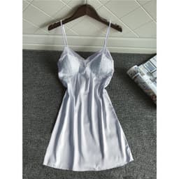 Thumbnail Váy Ngủ Hai Dây Lụa Satin Phối Ren Hisexy MD95 4