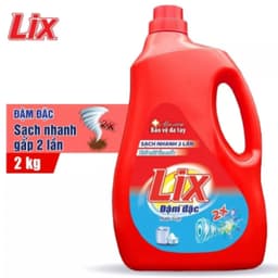 Thumbnail Nước giặt Lix đậm đặc hương hoa chai 2kg làm sạch cực nhanh vết bẩn NG201 tăng gấp đôi sức mạnh giặt tẩy quần áo 1