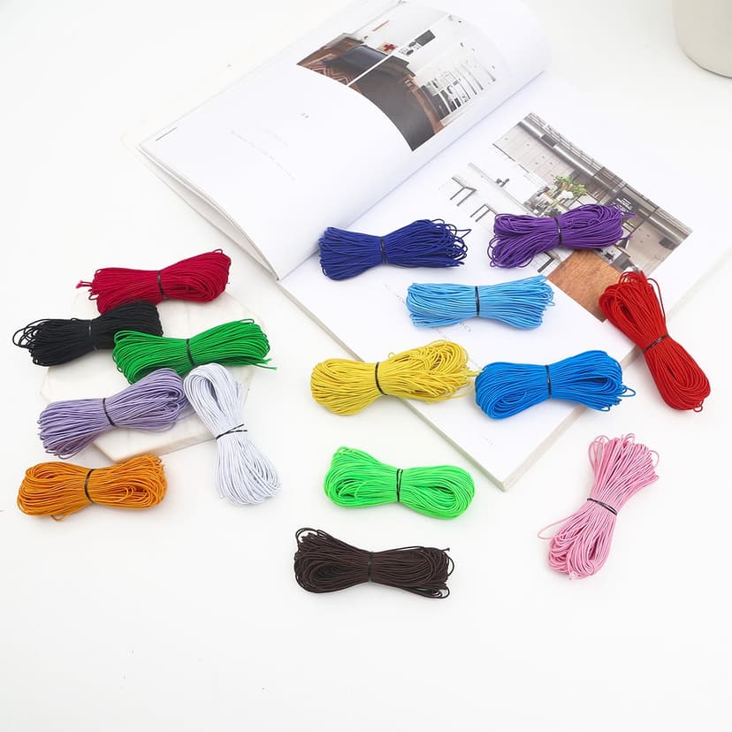 Ảnh BEADIA Dây Co Giãn 1mm 10 Màu Dài 25m Dùng Để Làm Vòng Tay Handmade 4