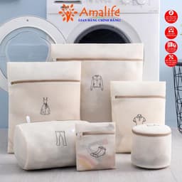 Thumbnail Bộ 6 Túi Giặt 3 Lớp Bảo Vệ Quần Áo, Đồ Lót Dùng Cho Máy Giặt Nhiều Kích Thước + Combo 5 Túi Giặt Chính Hãng  Amalife 1