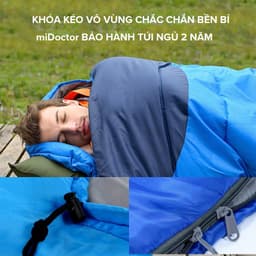 Thumbnail (FREE SHIP) Túi Ngủ Văn Phòng Du Lịch Cao Cấp Có Trùm Đầu Lót Bông Chính Hãng Amalife 4