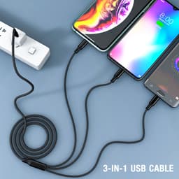 Thumbnail Cáp Sạc PD Fonken 3 Trong 1 Type C Sang USB-C / Micro USB / iOS 2