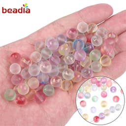 Thumbnail 50 Hạt cườm BEADIA bằng thủy tinh trong suốt xâu trang sức DIY 1