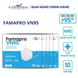 Thumbnail COMBO 5 HỘP Khẩu trang y tế kháng khuẩn 4 lớp Famapro VN95 [HỘP10 CÁI] 4