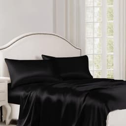 Thumbnail Bộ Chăn Ga Gối Lụa Cao Cấp NITE9SILK TRAMDO BEDDING Màu Đen Huyền Bí 1