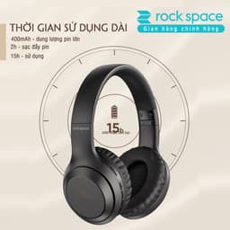 Thumbnail Headphone Tai nghe bluetooth chụp tai Rockspace O2 chính hãng có mic nghe nhạc 15h  bảo hành 1 năm 3