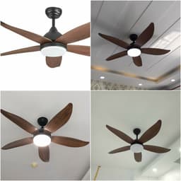 Thumbnail Quạt trần đèn  SuperVilighting, MS: S117, Động cợ DC 50W inveter tiết kiệm điện, Động cơ đồng 100%, Bảo hành 48 tháng 4