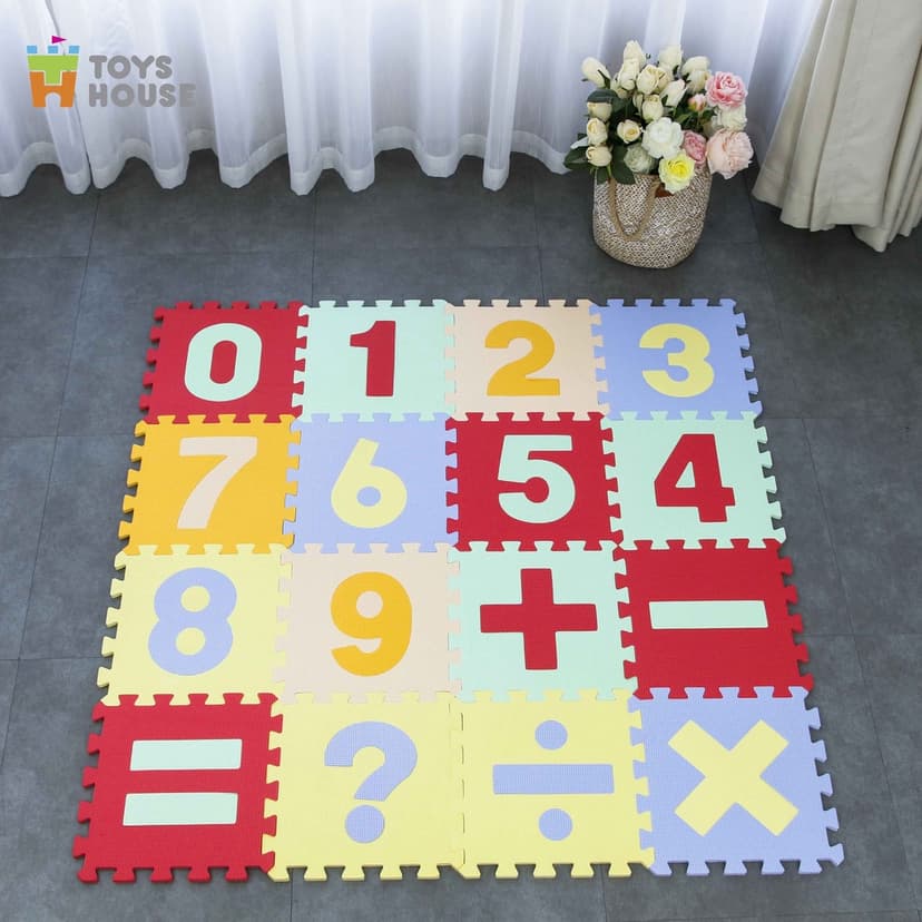 Ảnh Thảm xốp ghép cho bé - tấm 30*30cm EVA trải sàn cho bé chất lượng Châu Âu EN71 - Toyshouse 1