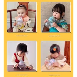 Thumbnail Bình Nước Cao Cấp 250ml Cho Bé Van Chống Sặc, Chịu Nhiệt Tốt, Tay Cầm Tiện Lợi, Phù Hợp Để Tập Uống Sữa và Nước IQ Kao 2