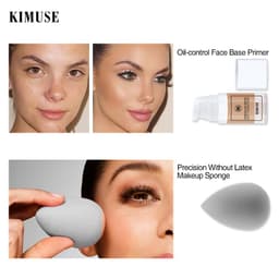 Thumbnail Kem che khuyết điểm KIMUSE chống nước lâu trôi kèm mút trang điểm 50g 2