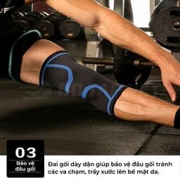 Thumbnail Bó Gối Thể Thao MixSport Bảo Vệ Đầu Gối Dùng Trong Bóng Đá, Bóng Chuyền, Chạy Bộ DBG01 4