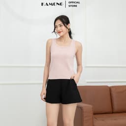 Thumbnail Áo ba lỗ nữ sát nách KAMONG thun cotton 100% A134 4