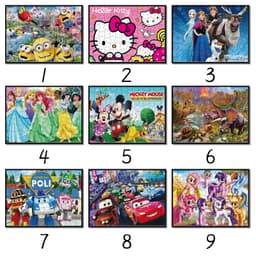 Thumbnail Set 126 miếng xếp hình LEQIAZHIXING công chúa Disney/ Ultraman/ Hello Kitty cho bé 6-8 tuổi 2