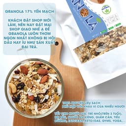 Thumbnail Ngũ cốc granola siêu hạt ONFOD dành cho người tiểu đường, ăn kiêng, giảm cân, gym, yoga 250g 500g 4