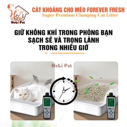 Thumbnail Cát Vệ Sinh Cao Cấp Cát Khoáng Dùng Cho Khay Vệ Sinh, Máy Vệ Sinh Cho Mèo 4Kg Siêu Vón Không Bụi HeLiPet 4