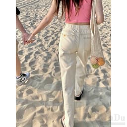 Thumbnail Daduhey Quần jeans dài ống rộng thời trang dễ phối đồ cho nữ PALAZZO 2