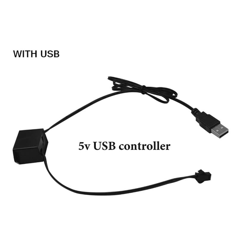 Ảnh Dây nối EL LYMOYO 1-5M USB 2V chuyển đổi 1 đầu sang nhiều đầu/đầu bật lửa/hộp pin 2AA cho ô tô 2