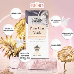 Thumbnail Mặt Nạ Đất Sét Detox Thải Độc Da RIORI HANA Pure Clay Mask (6 gói) 1