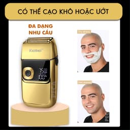 Thumbnail Máy cạo râu Kemei KM-2028 màn hình LCD thông minh 3 tốc độ cắt- có thể fade tóc - phân phối chính hãng 1